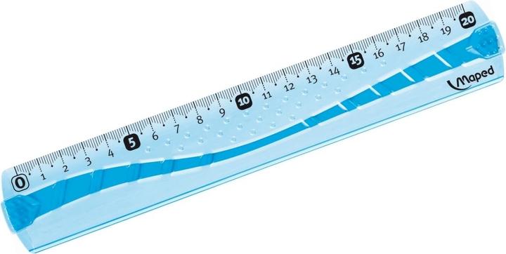 Actual product image Maped 244020 Flat ruler Flex, 200 mm made of plastic, break-proof (200 mm)