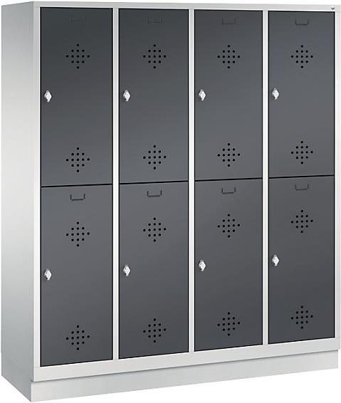 Produktbild C+P CLASSIC Garderobenschrank mit Sockel, doppelstöckig (160 cm, 180 cm)