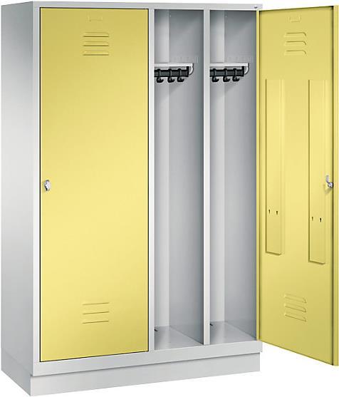 Produktbild C+P CLASSIC Garderobenschrank mit Sockel, Tür über 2 Abteile (30 cm, 180 cm)