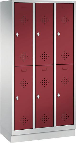 Actual product image C+P CLASSIC wardrobe with base, double-tiered (50 cm, 180 cm)