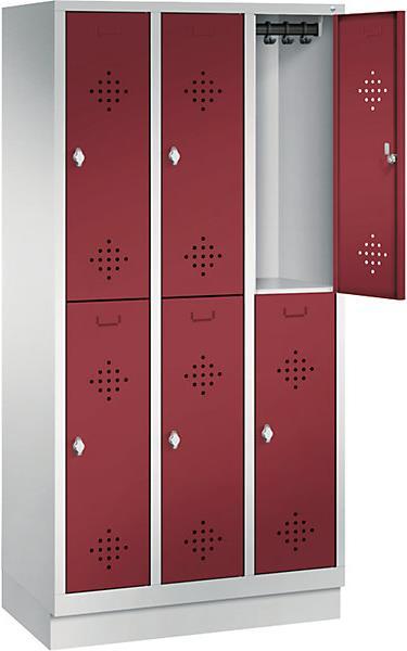 Actual product image C+P CLASSIC wardrobe with base, double-tiered (50 cm, 180 cm)