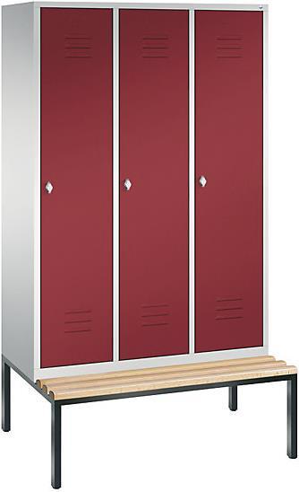Actual product image C+P CLASSIC wardrobe with bench underneath (120 cm, 209 cm)