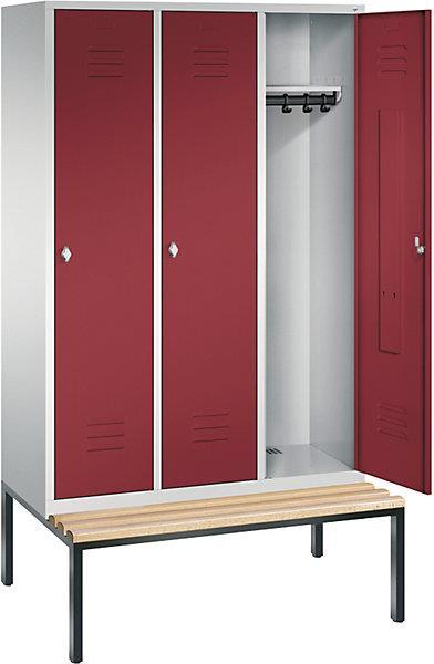 Actual product image C+P CLASSIC wardrobe with bench underneath (120 cm, 209 cm)