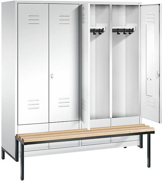 Actual product image C+P CLASSIC wardrobe with bench base, doors hitting each other (40 cm, 185 cm)