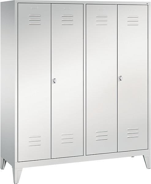 Produktbild C+P CLASSIC Garderobenschrank mit Füssen, zueinander schlagende Türen (50 cm, 185 cm)