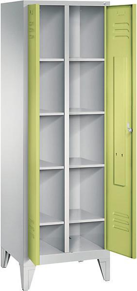 Produktbild C+P CLASSIC Aufbewahrungsschrank mit Füssen, zueinander schlagende Türen (61 cm, 185 cm)