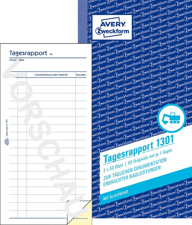 Produktbild Avery Tagesrapport (50 x)