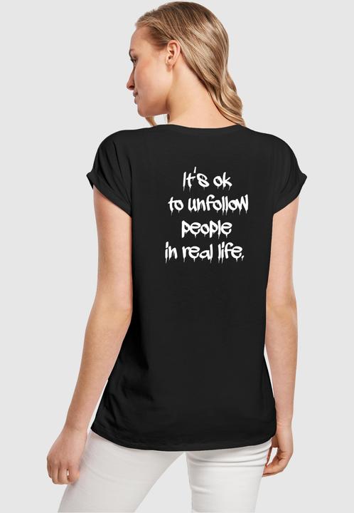 Actual product image Merchcode Ladies Unfollow Extended Shoulder Tee - 111691 (S)