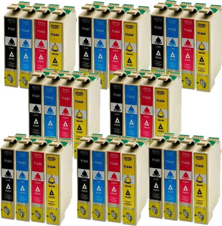 Produktbild Hermex Kompatible Tintenpatrone XL für Epson WorkForce WF-2010W (M, BK, Y, C)