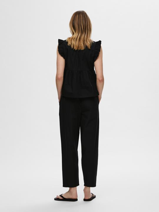 Actual product image Selected Femme Cotton high waist trousers (38)