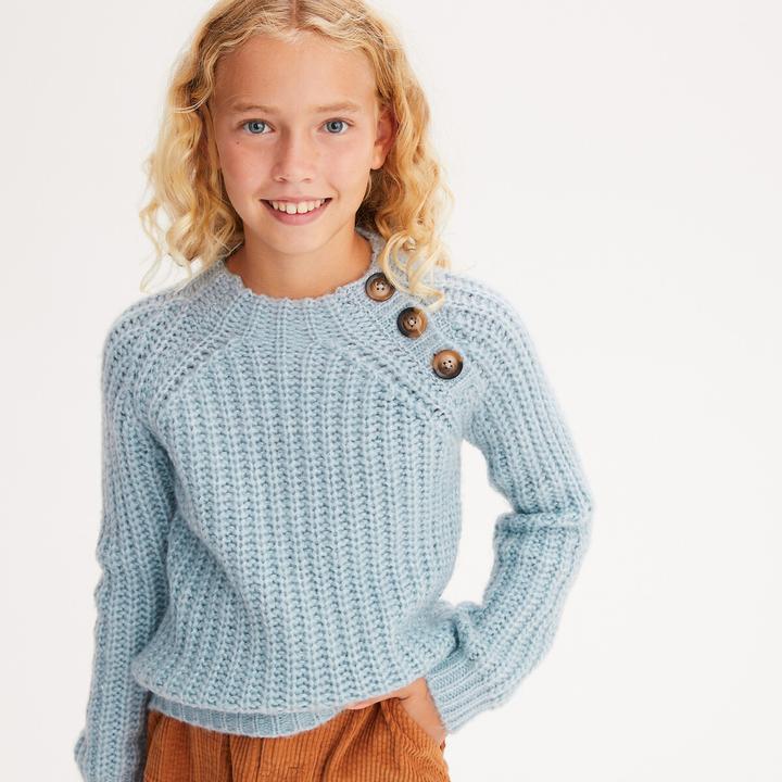 Actual product image La Redoute Collections Jumper with stand-up collar (128)