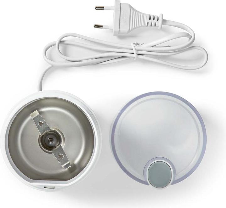 Actual product image Nedis Coffee Grinder 70 g 150 W White (EU plug)
