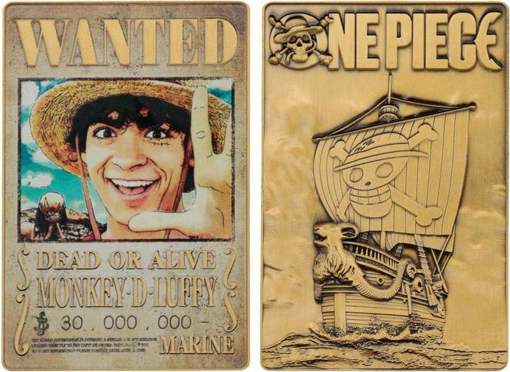Actual product image Fanattik One Piece Metal Bar Luffy Wanted Poster Limited Edition
