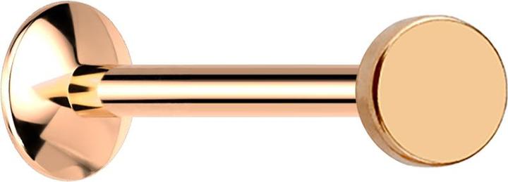 Produktbild Star Piercing Micro UFO Labret Innengewinde rosegold mit Scheibe (ohne Messing, Chirurgenstahl 316L)