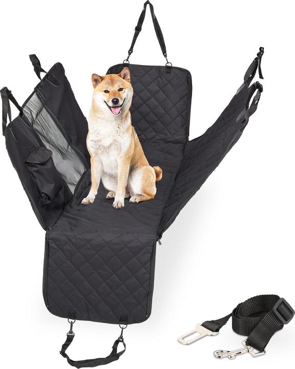 Actual product image Relaxdays Car back seat dog blanket (Dog, Reflectors)