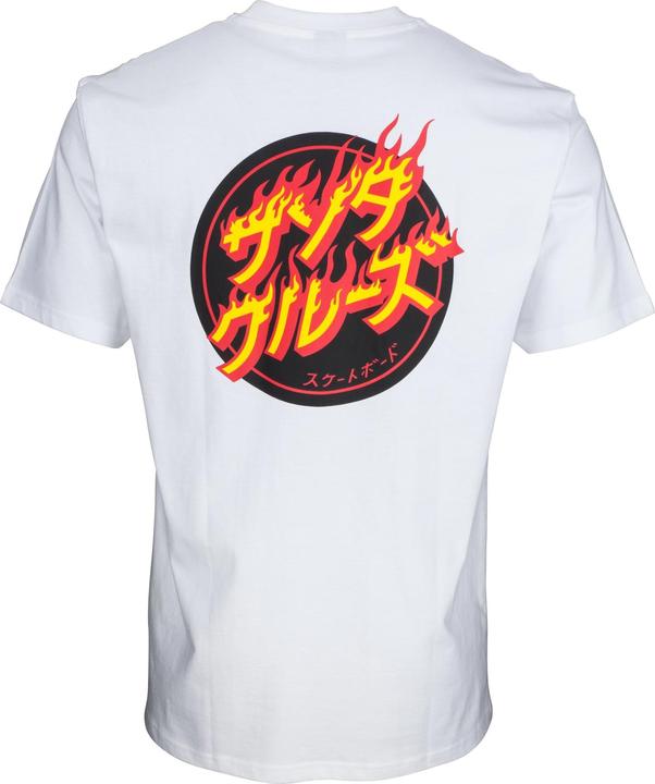 Santa Cruz Flaming Japanese Dot T-Shirt (M)