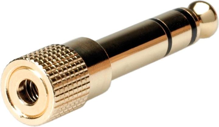 Immagine prodotto Roline GOLD Stereo Adapter 6,35 mm maschio - 3,5 mm femmina (Adattatore jack)