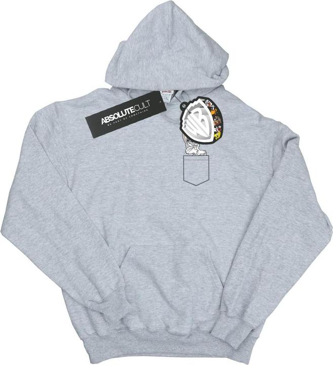 Looney Tunes Bugs Bunny Faux Pocket Kapuzenpullover (L)