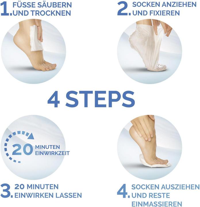 Produktbild Scholl N„hrende Fussmaske in Socken mit 3 wertvollen ™len (Fussmaske)