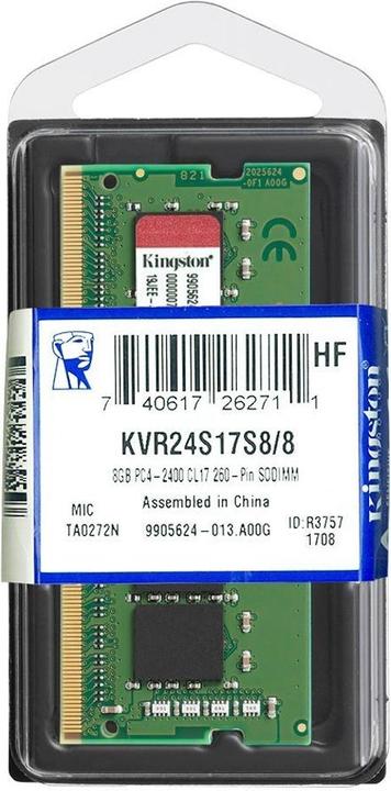 Image du produit Kingston ValueRAM (1 x 8GB, 2400 MHz, RAM DDR4, SO-DIMM)