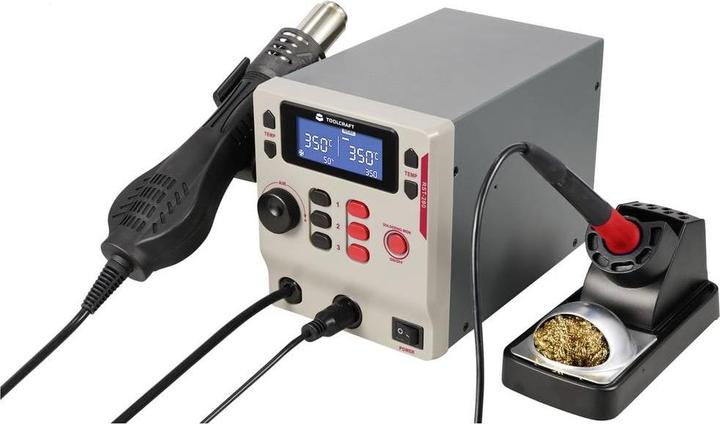Actual product image Toolcraft RST-280 Soldering station set digital 865W 80 - 500°C incl. soldering tip