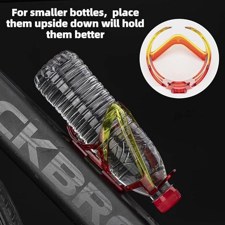 Produktbild Rockbros FK338 Fahrradhalter für Wasserflasche – rot und gelb