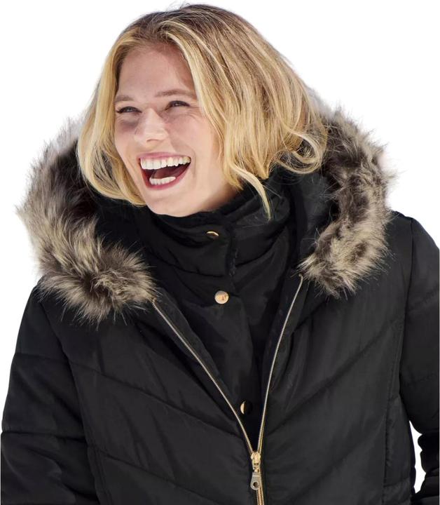 Immagine prodotto Atlas For Women Donna/Ladies Giacca imbottita con cappuccio in pelliccia sintetica idrorepellente (50, 52)