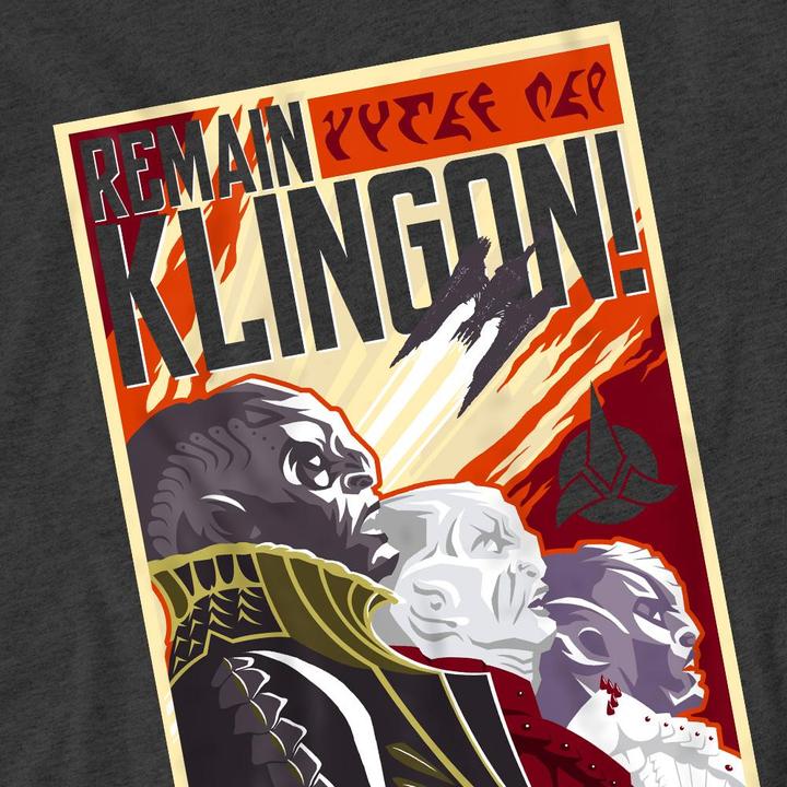Produktbild Universal Textiles Remain Klingon TShirt (XL)