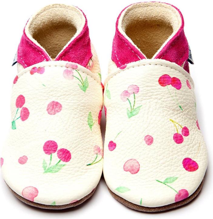 Immagine prodotto Inch Blue Pantofole in pelle per bambini - Ciliegie, 12-18 mesi (20, 22)