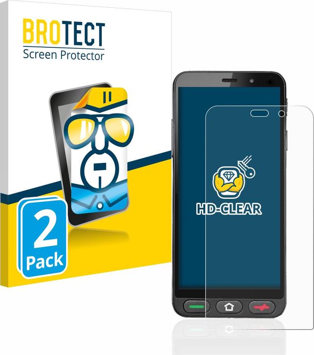 Produktbild BROTECT Schutzfolie Displayschutz Klar (2 Stück, Brondi Amico S Nero)