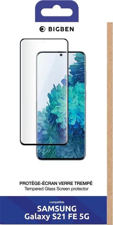 Actual product image Bigben Connected Tempered Glass 2.5D G S21 FE 5G Black (1 Piece, Samsung Galaxy S21 FE 5G)