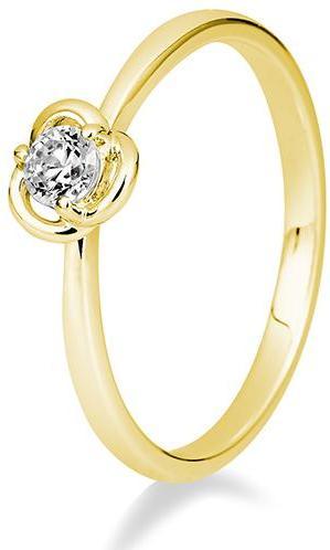 Breuning RING - Rosen-Fassung mit Brillant (57, 585/14 K Gold)