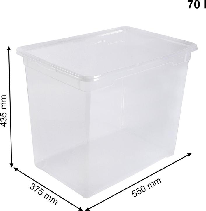 Produktbild Rotho Clear (55 x 37.5 x 43.5 cm, 70 l)