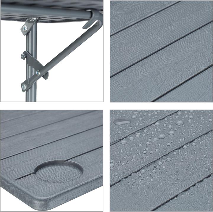 Actual product image Relaxdays Balcony hanging table (59.50 cm)