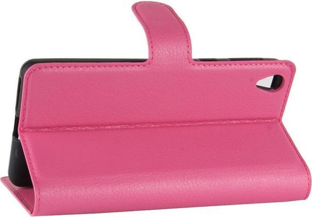 Actual product image MU Classic Litchi Leather Bookcover Series (Sony Xperia E5)