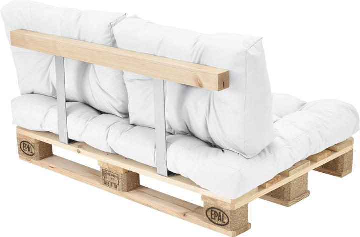Produktbild En.Casa Rückenkissen für Palettenmöbel Comfy 40x60x12 cm Weiss (10 cm)