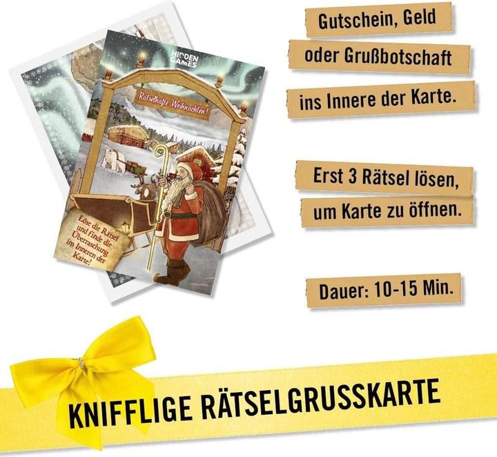 Produktbild Hidden Games HIDKART2 - : Rätselhafte Weihnachten Rätselkarte (DE) (Deutsch)