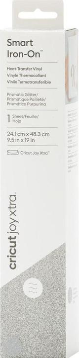 Actual product image Cricut Iron-on film Joy Xtra Smart 24.1 x 48.3 cm, silver glitter