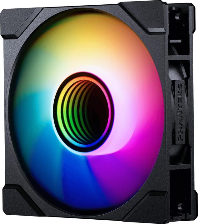 Phanteks M25 Gen2 PWM omgekeerde luchtstroom D-RGB ventilator - 120mm, zwart (120 mm, 1 x)