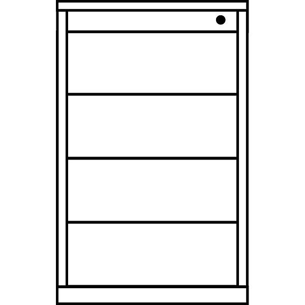 Produktbild Mauser Schubladencontainer (41.5 x 80 x 70.5 cm)