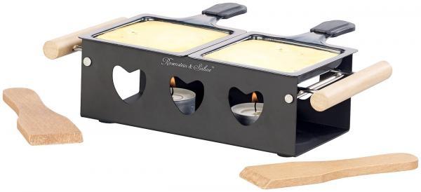 Actual product image Rosenstein & Söhne Tea light raclette for 2 people, with scrapers and tea lights