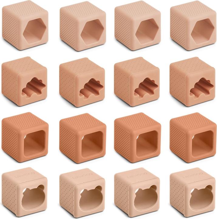 Actual product image Liewood Building blocks Loren Tuscany Rose Multi Mix parts % silicone
