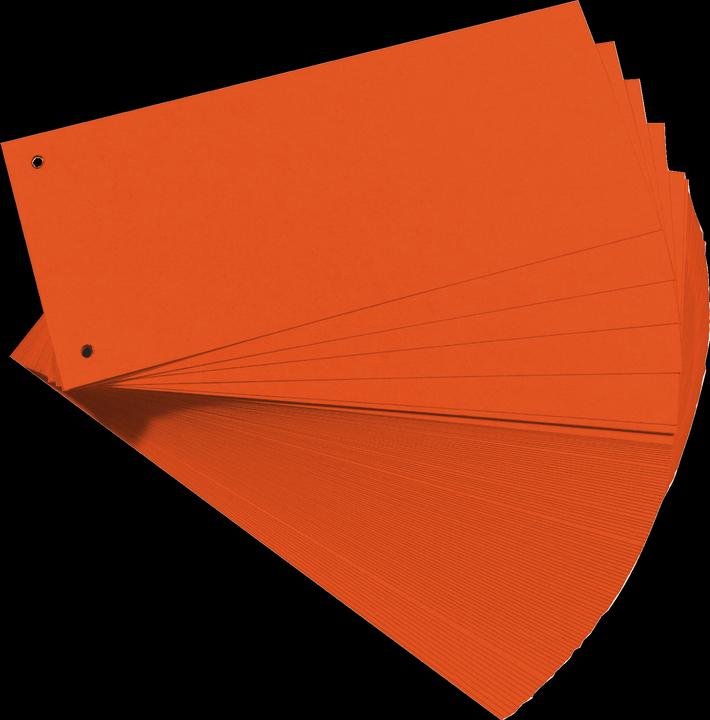 Actual product image Herlitz Dividers 10.5 x 24 cm, 100 pcs. - orange