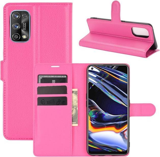 Actual product image MU Classic Litchi Leather Bookcover Series (Realme 7 Pro)