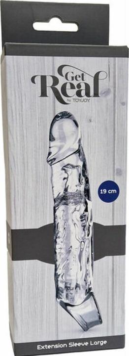 Actual product image ToyJoy Get Real - Extension Sleeve Large Transparent