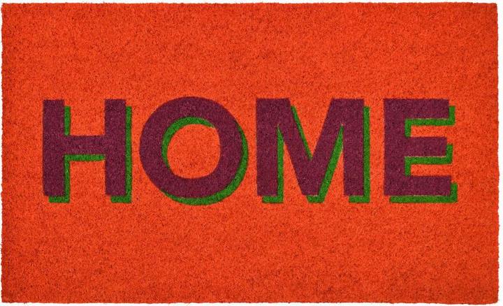 Image du produit CreaDiva Paillasson humoristique Home Neon orange (45 x 75 cm)