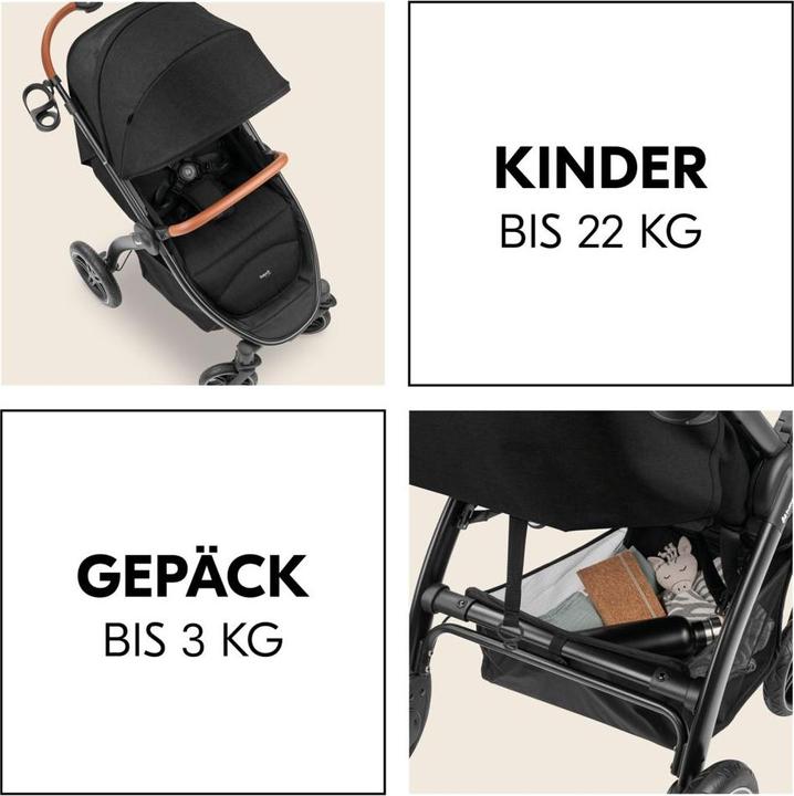 Produktbild Hauck Buggys & Sportwagen Buggy & Sportwagen UpTown Black (mit Liegefunktion