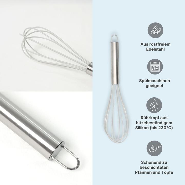 Actual product image B-Home Rührbesen Schwingbesen Schneebesen Schlagbesen Handquirl