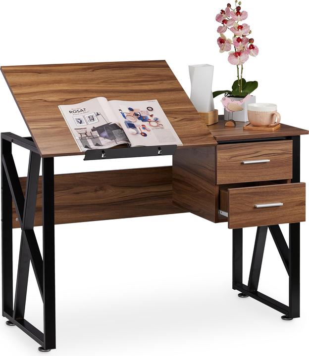 Image du produit Relaxdays Bureau pupitre inclinable (110 x 55 x 75 cm)