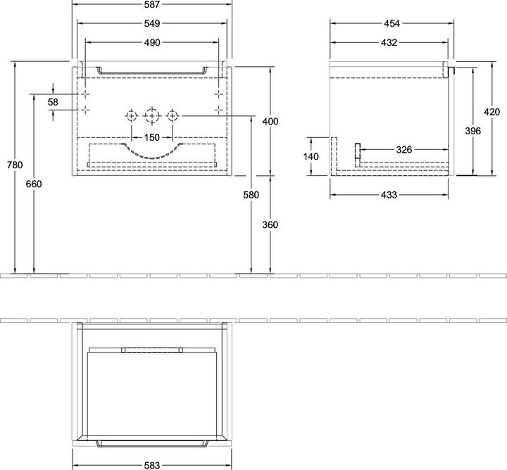 Produktbild Villeroy & Boch Villeroy und Boch Waschtischunterschrank Subway 2.0 A687